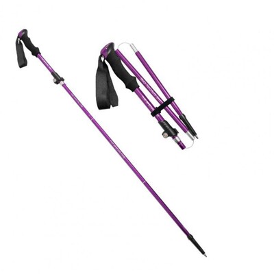 Saliekams pārgājienu nūjas alumīnija sakausējums ar neslīdošu rokturi, regulējamu īpaši vieglu pārgājienu nūju, saliekamu teleskopisko spieķi