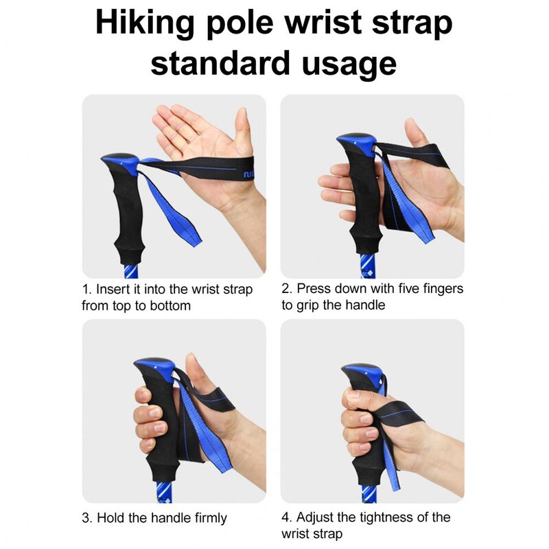 Saliekams pārgājienu nūjas alumīnija sakausējums ar neslīdošu rokturi, regulējamu īpaši vieglu pārgājienu nūju, saliekamu teleskopisko spieķi