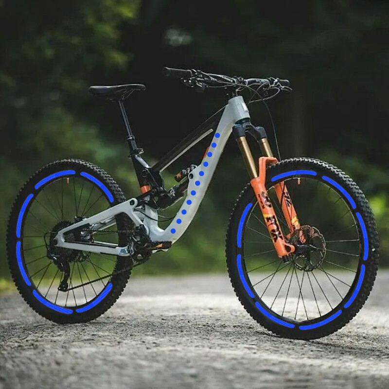 Atstarojošo uzlīmju komplekts Nakts drošība Ūdensizturīgas pašlīmējošās uzlīmes ķiverēm, skeitbordam, velosipēdam, skrejritenim, e-velosipēdam, motociklam