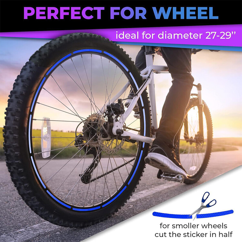 Atstarojošo uzlīmju komplekts Nakts drošība Ūdensizturīgas pašlīmējošās uzlīmes ķiverēm, skeitbordam, velosipēdam, skrejritenim, e-velosipēdam, motociklam