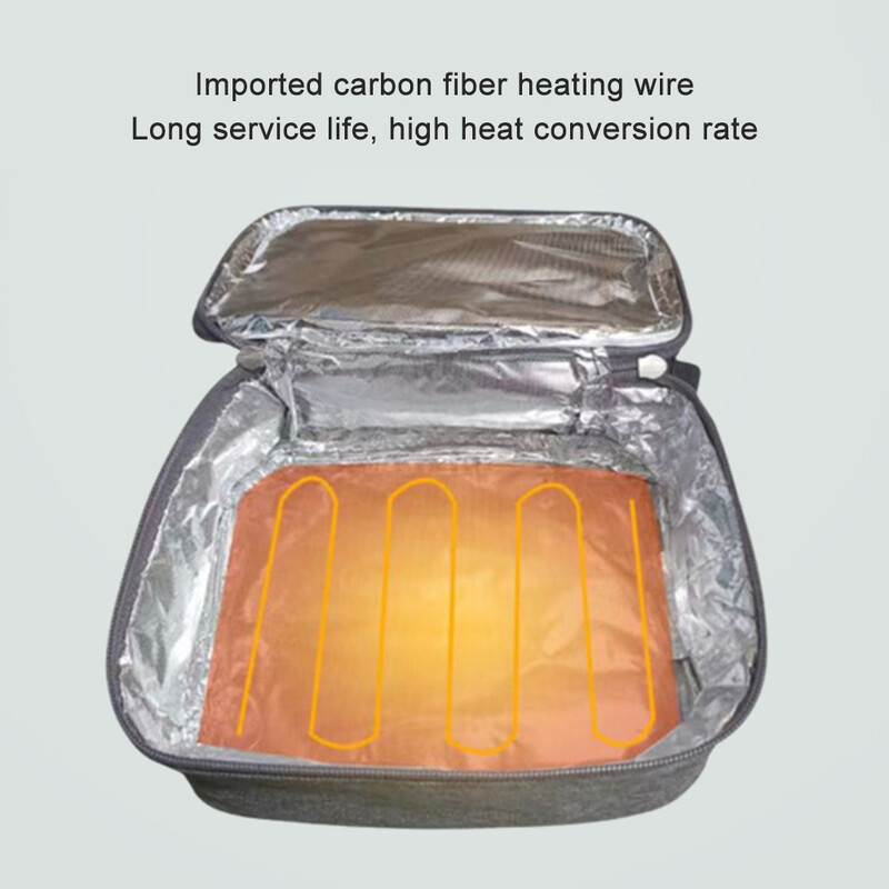 USB punjiva električna torba za grijanje Prijenosna električna torba za ručak Električna termalna torba za ručak za mlade, djecu, dječake, djevojke, tinejdžere, odrasle