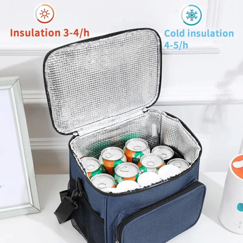 Lielas ietilpības manuāla pavadzīme plecs Oksfordas bieza izolācijas soma Kempinga pusdienu soma āra piknika soma