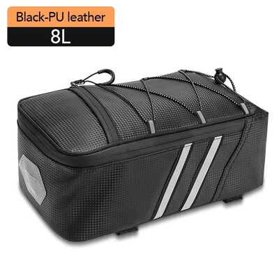NEWBOLER Велосипедна чанта за задна седалка MTB Bike Rack Bag Багажник Pannier Колоездене Голям капацитет Водоустойчива чанта за пътуване с дъждобран