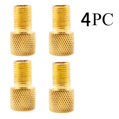4/5PC F/V uz A/V vārsta adapteris velosipēda vērtības pārveidotājs Presta uz Schrader Golden Bike riepu franču vārstu adapteris velosipēda piederumi