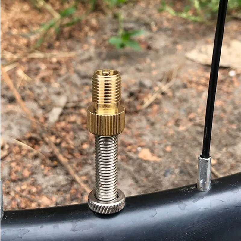 4/5PC F/V uz A/V vārsta adapteris velosipēda vērtības pārveidotājs Presta uz Schrader Golden Bike riepu franču vārstu adapteris velosipēda piederumi