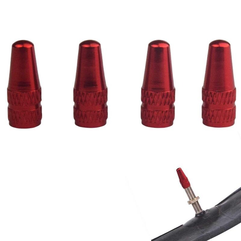 4 vnt Aliuminio lydinio dviračio padangų dangteliai Presta vožtuvo dangteliai dviračio dulkių dangteliai padangos dviračio Presta prancūziško vožtuvo koto dangtelis