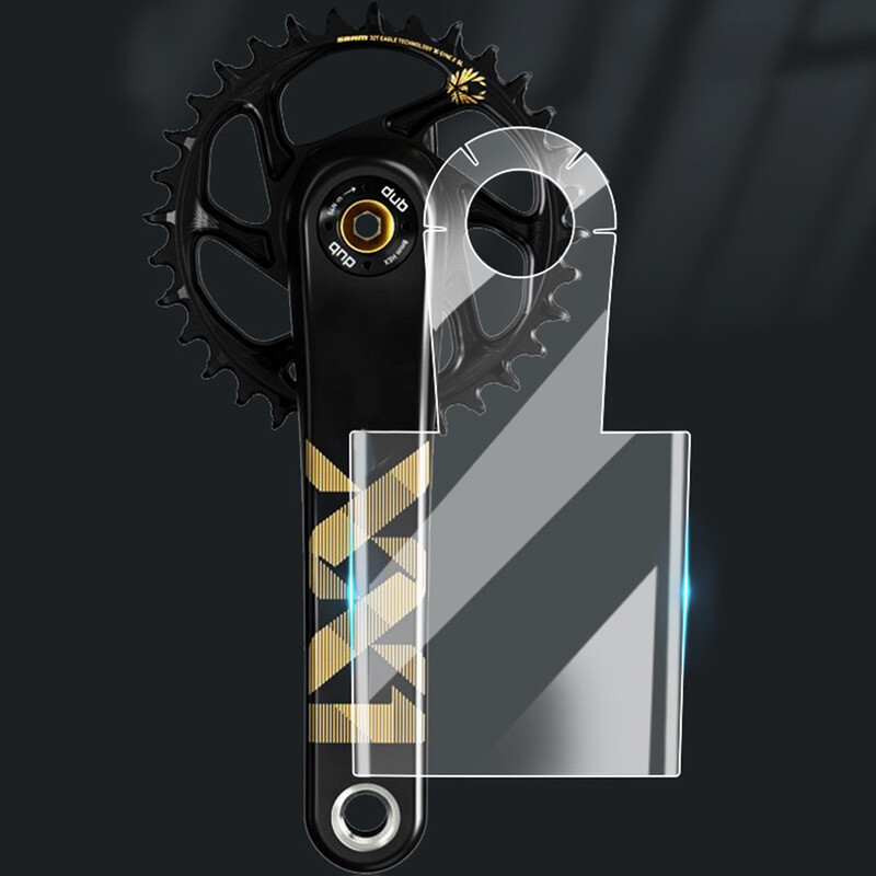 TPH plēves velosipēda kloķa aizsargu uzlīmes Pilnībā iesaiņo un aizsargā oglekļa šķiedras kloķus priekš XX1 Travativ Stylo