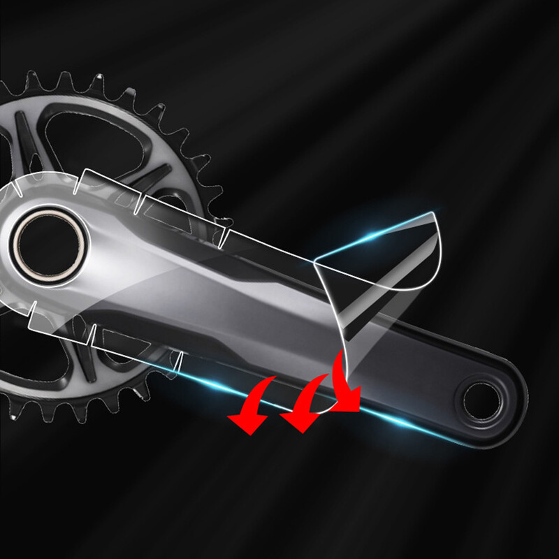 TPH plēves velosipēda kloķa aizsargu uzlīmes Pilnībā iesaiņo un aizsargā oglekļa šķiedras kloķus priekš XX1 Travativ Stylo