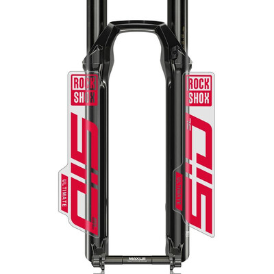 Rockshox priekšējās dakšas uzlīme velosipēdam dekoratīvā kalnu velosipēda priekšējās dakšas uzlīmes, ūdensnecaurlaidīgas caurspīdīgas apakšas riteņbraukšanas uzlīme