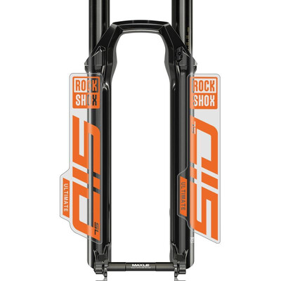 Rockshox priekšējās dakšas uzlīme velosipēdam dekoratīvā kalnu velosipēda priekšējās dakšas uzlīmes, ūdensnecaurlaidīgas caurspīdīgas apakšas riteņbraukšanas uzlīme
