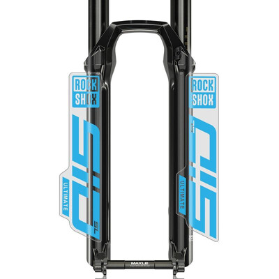 Rockshox priekšējās dakšas uzlīme velosipēdam dekoratīvā kalnu velosipēda priekšējās dakšas uzlīmes, ūdensnecaurlaidīgas caurspīdīgas apakšas riteņbraukšanas uzlīme