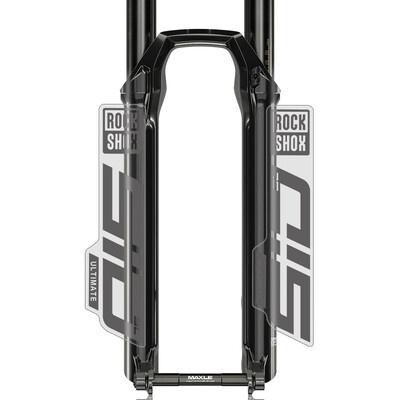 Rockshox priekšējās dakšas uzlīme velosipēdam dekoratīvā kalnu velosipēda priekšējās dakšas uzlīmes, ūdensnecaurlaidīgas caurspīdīgas apakšas riteņbraukšanas uzlīme