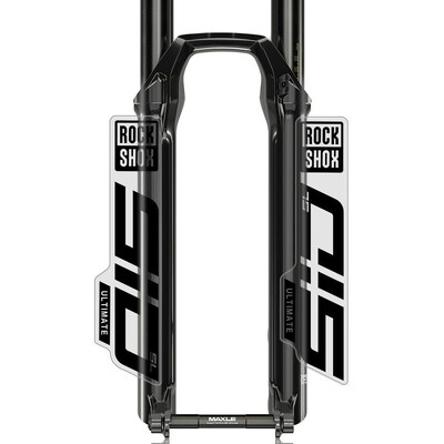 Rockshox priekšējās dakšas uzlīme velosipēdam dekoratīvā kalnu velosipēda priekšējās dakšas uzlīmes, ūdensnecaurlaidīgas caurspīdīgas apakšas riteņbraukšanas uzlīme
