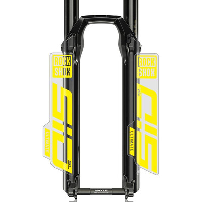 Rockshox priekšējās dakšas uzlīme velosipēdam dekoratīvā kalnu velosipēda priekšējās dakšas uzlīmes, ūdensnecaurlaidīgas caurspīdīgas apakšas riteņbraukšanas uzlīme