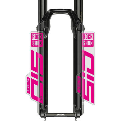 Rockshox priekšējās dakšas uzlīme velosipēdam dekoratīvā kalnu velosipēda priekšējās dakšas uzlīmes, ūdensnecaurlaidīgas caurspīdīgas apakšas riteņbraukšanas uzlīme