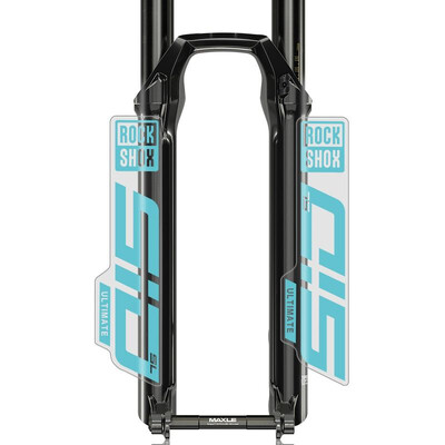 Rockshox priekšējās dakšas uzlīme velosipēdam dekoratīvā kalnu velosipēda priekšējās dakšas uzlīmes, ūdensnecaurlaidīgas caurspīdīgas apakšas riteņbraukšanas uzlīme