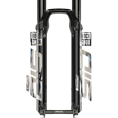Rockshox priekšējās dakšas uzlīme velosipēdam dekoratīvā kalnu velosipēda priekšējās dakšas uzlīmes, ūdensnecaurlaidīgas caurspīdīgas apakšas riteņbraukšanas uzlīme