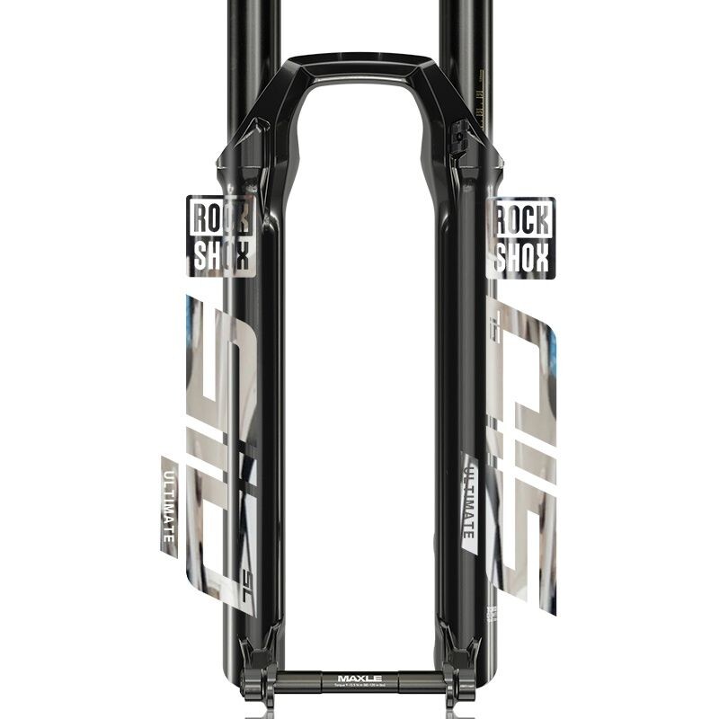 Rockshox priekšējās dakšas uzlīme velosipēdam dekoratīvā kalnu velosipēda priekšējās dakšas uzlīmes, ūdensnecaurlaidīgas caurspīdīgas apakšas riteņbraukšanas uzlīme