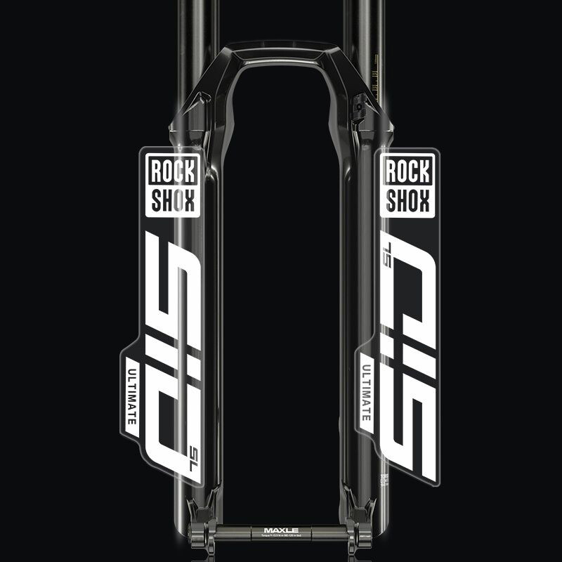 Rockshox priekšējās dakšas uzlīme velosipēdam dekoratīvā kalnu velosipēda priekšējās dakšas uzlīmes, ūdensnecaurlaidīgas caurspīdīgas apakšas riteņbraukšanas uzlīme