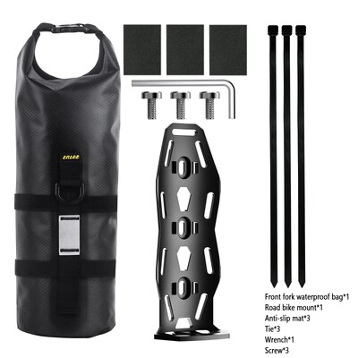 ENLEE Biciklistička višenamjenska torba za prednju vilicu Vanjska vodootporna torba Kapacitet 5L Cestovna brdska biciklistička torba za putovanja na velike udaljenosti