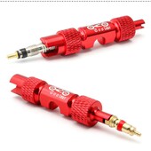 Dvigubos galvutės daugiafunkcis aliuminio lydinio padangų antgalis „pasidaryk pats“ veržliarakčio vožtuvo nuėmimas veržliarakčio vožtuvo šerdies įrankis dviračių priedai