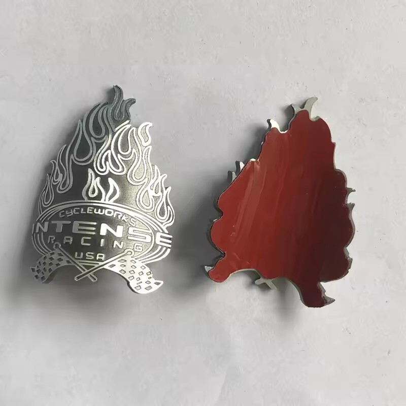 Velosipēda galvas nozīmītes alumīnija uzlīmes uzlīme INTENSE MTB BMX salokāma velosipēda priekšējā rāmja riteņbraukšanas piederumu emblēmai