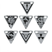 Velosipēdu uzlīmes Trīsstūris Magnētisks MTB šosejas velosipēds nakts drošības brīdinājuma atstarotāja zīme āra sportam skriešanas piederumi DROPSHIP