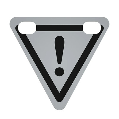 Velosipēdu uzlīmes Trīsstūris Magnētisks MTB šosejas velosipēds nakts drošības brīdinājuma atstarotāja zīme āra sportam skriešanas piederumi DROPSHIP