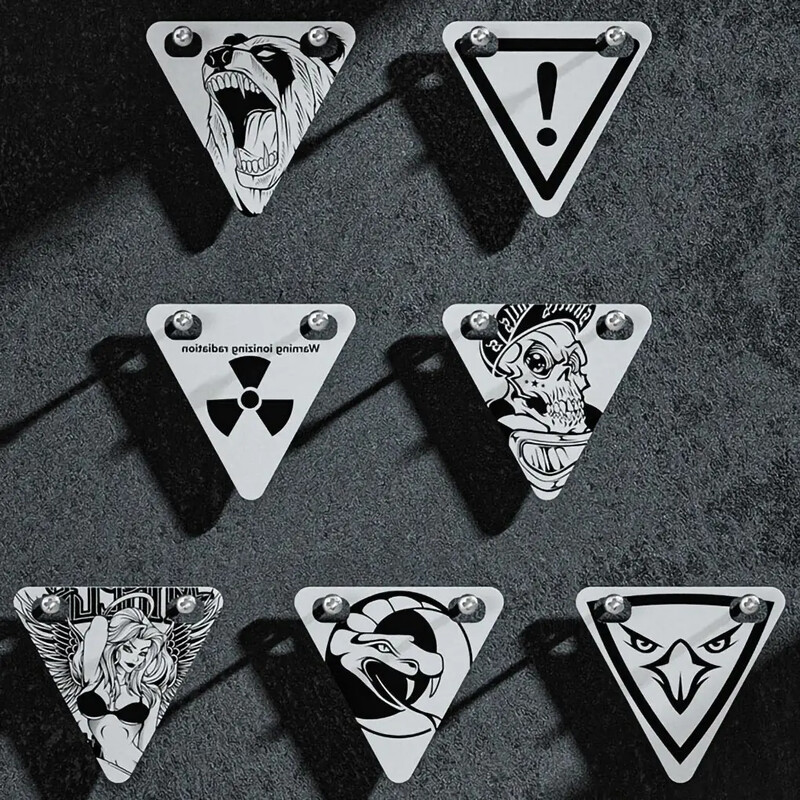 Velosipēdu uzlīmes Trīsstūris Magnētisks MTB šosejas velosipēds nakts drošības brīdinājuma atstarotāja zīme āra sportam skriešanas piederumi DROPSHIP