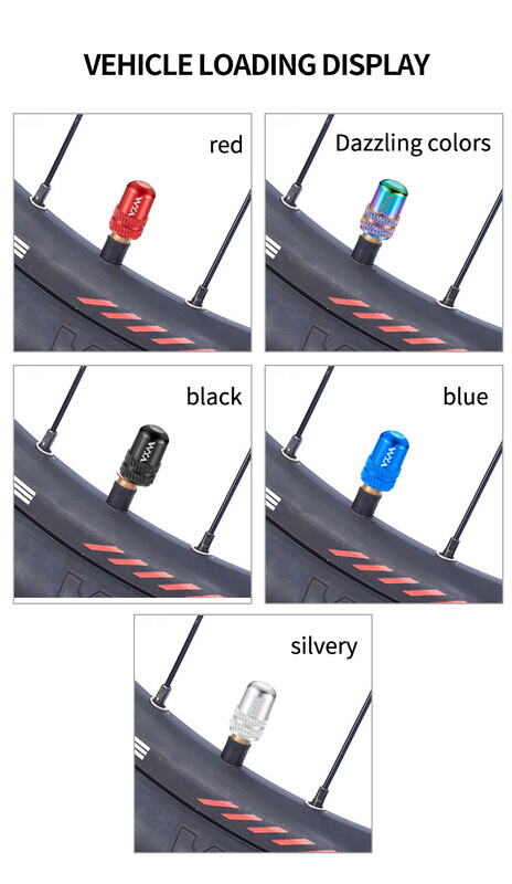 VXM dviračių plento dviračių priedai aliuminio lydinio CNC padangos vožtuvo dangtelis vamzdis padangos dujų dangtelis AV FV Schrader Presta vožtuvas atsparus dulkėms