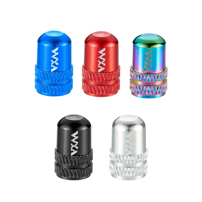 VXM dviračių plento dviračių priedai aliuminio lydinio CNC padangos vožtuvo dangtelis vamzdis padangos dujų dangtelis AV FV Schrader Presta vožtuvas atsparus dulkėms