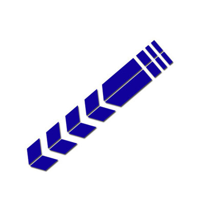 Мотоциклет Светлоотразителен стикер Калник на колелото Водоустойчив предупредителен стикер със стрелка за безопасност Автомобилна декорация за Moto