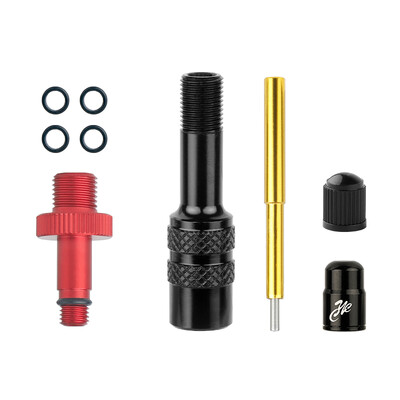 8V1 sriegis 5V1 sriegis AV antgalis pripūtimo aliuminio lydinio adapteriai su 4 atsarginiais O žiedais Tinka MTB plento dviračio IFP tipo antgaliui