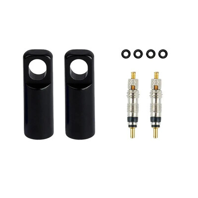 Pridedamas dviračio padangų vožtuvų įrankių rinkinys su prancūziško aliuminio lydinio purkštukų dangteliais ir šerdies išmontavimo įrankiu, vario šerdies guminiais žiedais