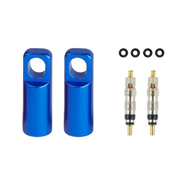 Pridedamas dviračio padangų vožtuvų įrankių rinkinys su prancūziško aliuminio lydinio purkštukų dangteliais ir šerdies išmontavimo įrankiu, vario šerdies guminiais žiedais