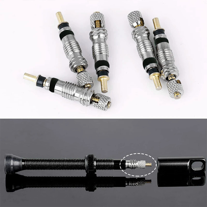 Pridedamas dviračio padangų vožtuvų įrankių rinkinys su prancūziško aliuminio lydinio purkštukų dangteliais ir šerdies išmontavimo įrankiu, vario šerdies guminiais žiedais