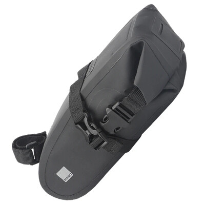 Velosipēda sēdekļa soma lietus necaurlaidīga aizmugurējā sēdekļa caurule.