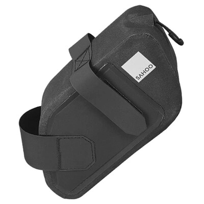 Velosipēda sēdekļa soma lietus necaurlaidīga aizmugurējā sēdekļa caurule.