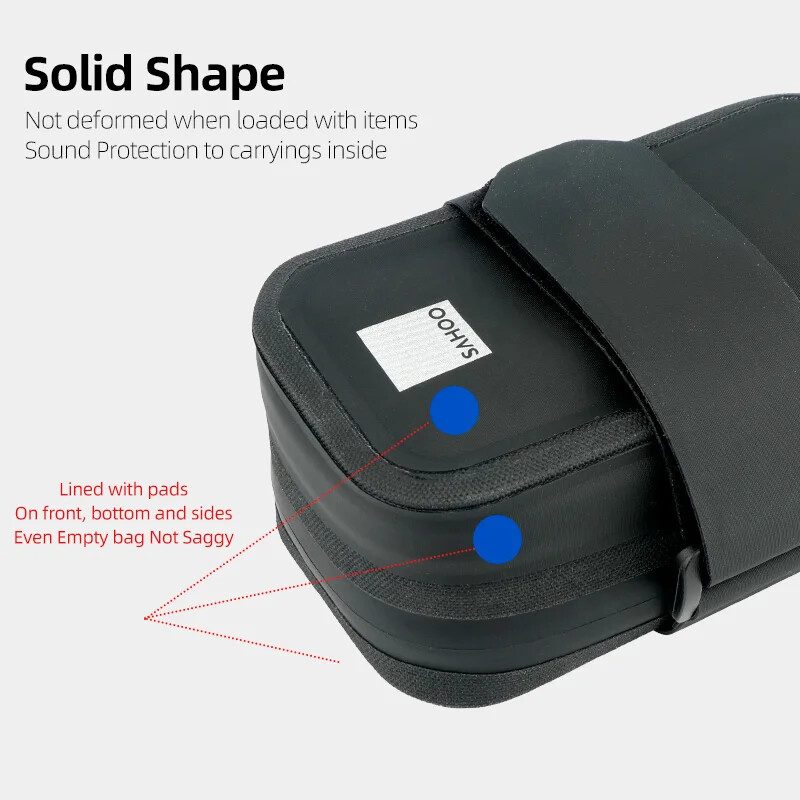 Velosipēda sēdekļa soma lietus necaurlaidīga aizmugurējā sēdekļa caurule.