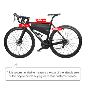 Rhinowalk Bicycle Triangle Bag Frame Bag HighCapacity 4L Водоустойчива велосипедна рамка Tube Bag Чанта за велосипедни инструменти Чанта за аксесоари за велосипеди