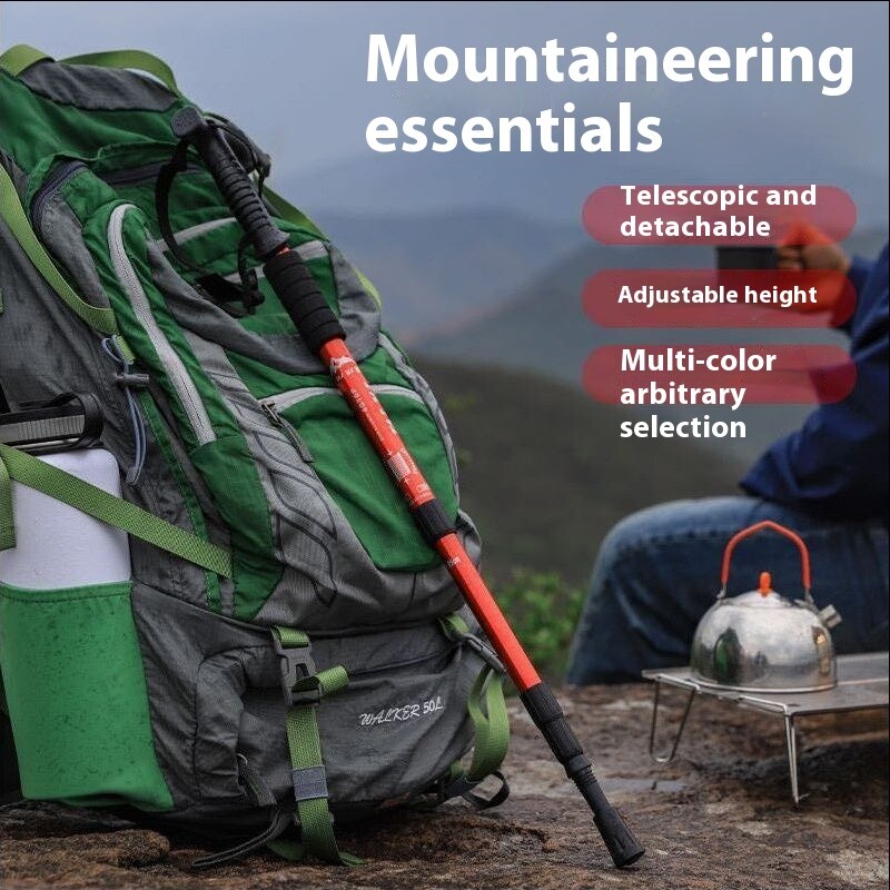 Pārgājienu nūjas, vieglas un īpaši pārnēsājamas pārgājienu nūjas pārgājieniem/kempingiem/kāpšanai/mugursomas/nūjošanai