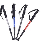 Āra kempinga teleskopiskie Alpenstock Alloy 4 sekciju pārgājienu nūju nūjas