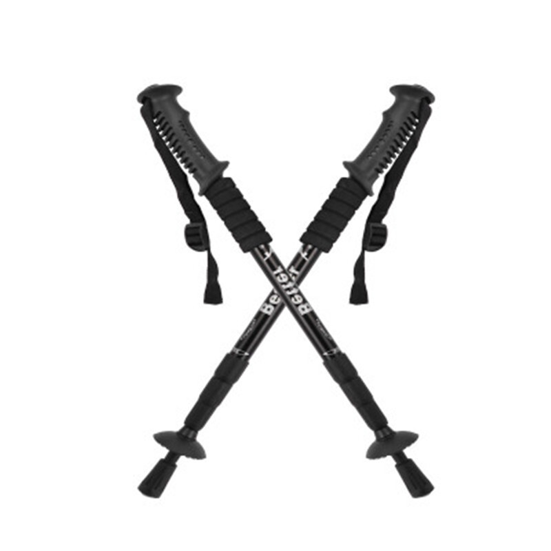 Āra kempinga teleskopiskie Alpenstock Alloy 4 sekciju pārgājienu nūju nūjas