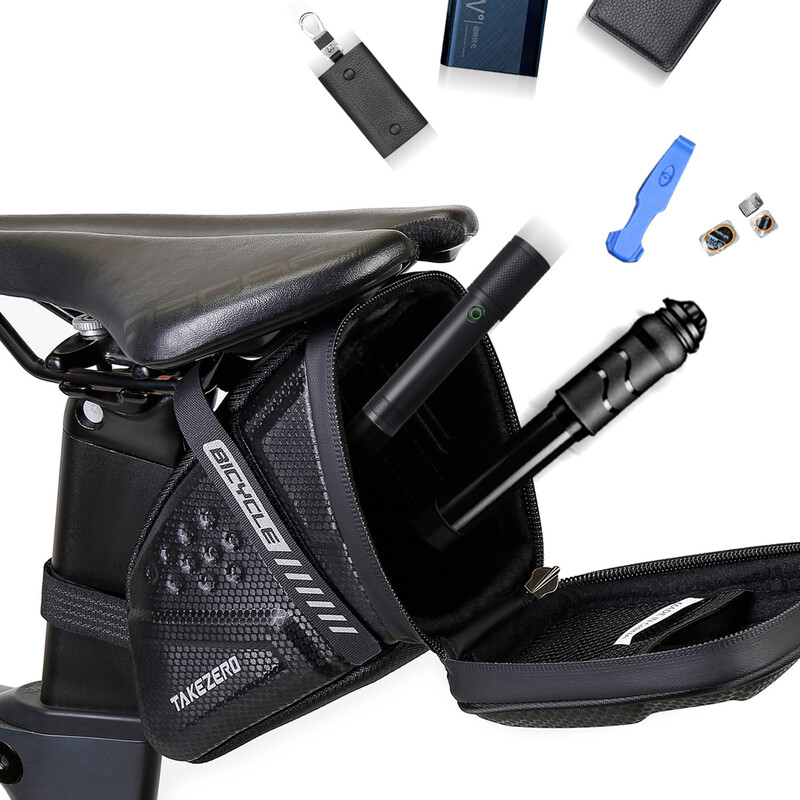 1L torba za sedlo za bicikl EVA Hard Shell Refletive MTB torba za sedlo za cestovni bicikl Vodootporna torba za stražnje sjedalo Torba za alat Dodaci za biciklizam