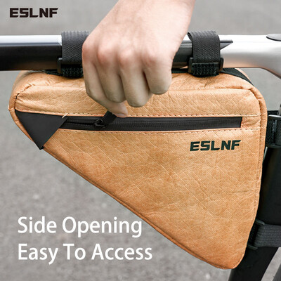 ESLNF Bike Triangle Bag MTB Road Bike Front Beam Bag Лека чанта за колоездене на открито Издръжлива износоустойчива чанта за велосипеди