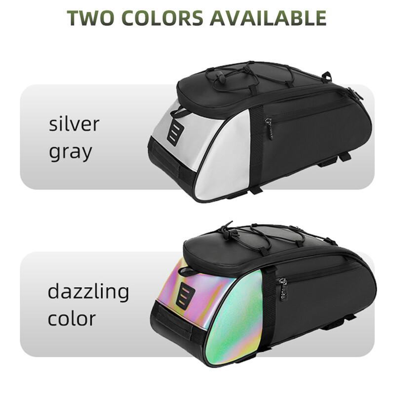 Lixada velosipēda bagāžnieka soma Lielas ietilpības atstarojoša velosipēda aizmugurējā bagāžnieka soma Daudzfunkcionāla velosipēda bagāžas soma Izturīga ūdensizturīga soma