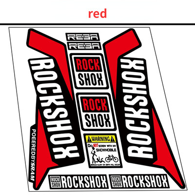 Rockshox priekinių šakių lipdukas kalnų dviračio priekinės šakės lipdukai vandeniui atsparūs dekoratyviniai dviračių lipdukai dviračių priedai