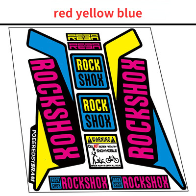 Rockshox priekinių šakių lipdukas kalnų dviračio priekinės šakės lipdukai vandeniui atsparūs dekoratyviniai dviračių lipdukai dviračių priedai