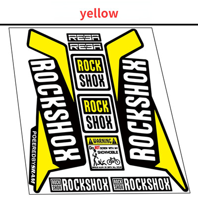 Rockshox priekinių šakių lipdukas kalnų dviračio priekinės šakės lipdukai vandeniui atsparūs dekoratyviniai dviračių lipdukai dviračių priedai