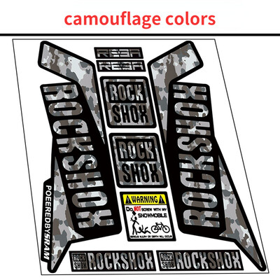 Rockshox priekinių šakių lipdukas kalnų dviračio priekinės šakės lipdukai vandeniui atsparūs dekoratyviniai dviračių lipdukai dviračių priedai